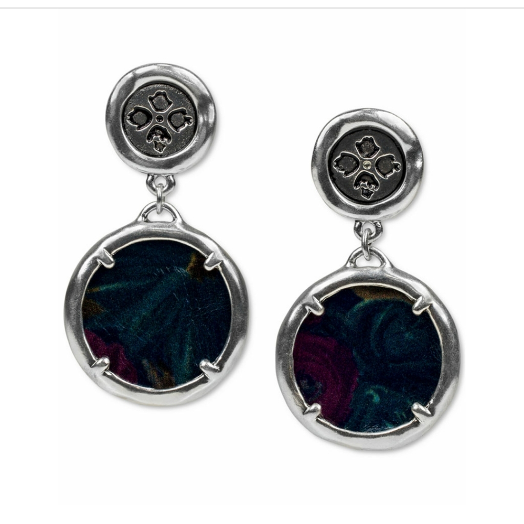 Patricia Nash Silver Tone Double Drop Earring Nwt